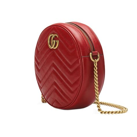 round red gucci bag